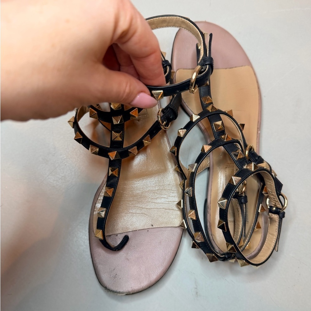 Valentino Rockstud Gladiator Sandals | Size 7 | True to Size - Picture 15 of 17